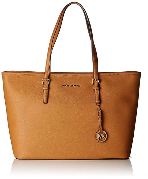 michael kors jet set travel saffiano leather tote luggage|michael kors tote bag.